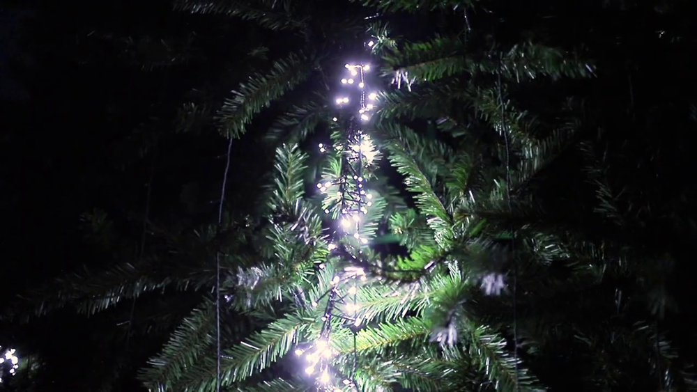 Уличная гирлянда "Тающие сосульки-Мишура" GT (24В) на елку от 4 до 30 м