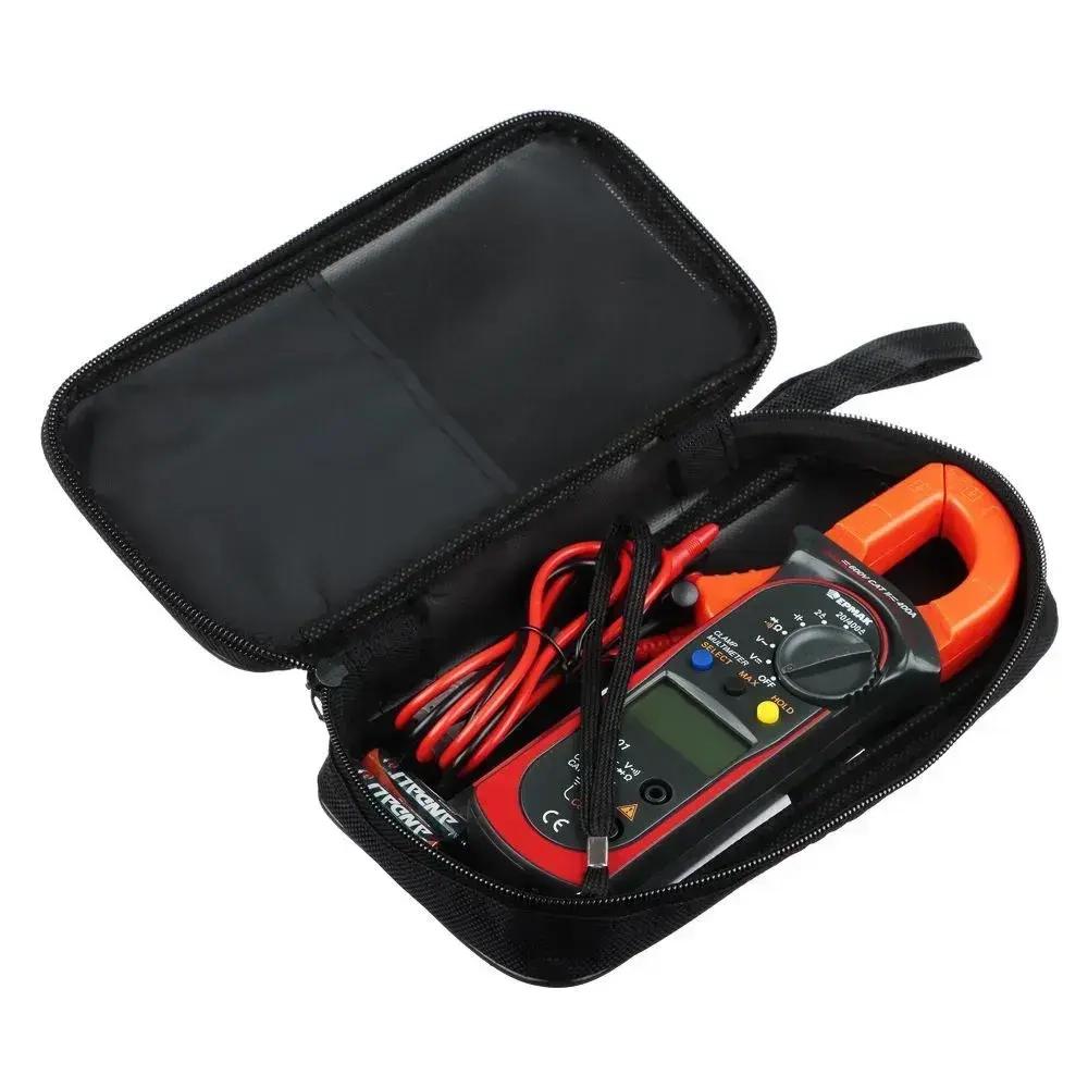 Клещи токоизмерительные ЕРМАК с мультиметром в мягком кейсе