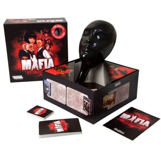 Настольная игра Мафия: Вся семья в сборе (10 масок в наборе)