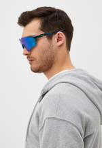 Спортивные очки с диоптриями HILX Gladiator (L) / Shiny Crystal Dark Green / Blue Mirror Lens