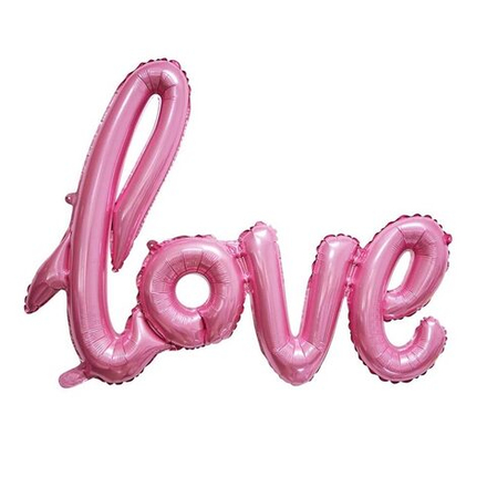 Надувная фигура LOVE, розовый