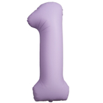 Шар фольгированный Цифра 1 101 см (Лаванда)