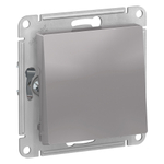 ATLASDESIGN AQUA 1-клавишный ПЕРЕКЛЮЧАТЕЛЬ IP44, сх.6, 10АХ, механизм, АЛЮМИНИЙ