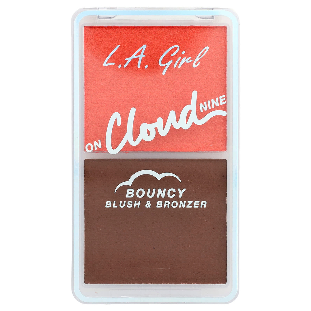 L.A. Girl, On Облако Nine, упругие румяна и бронзер, GBL499 Coral Bliss, 6 г (0,21 унции)