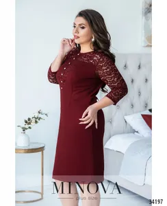 Платье 8617-бордо Minova