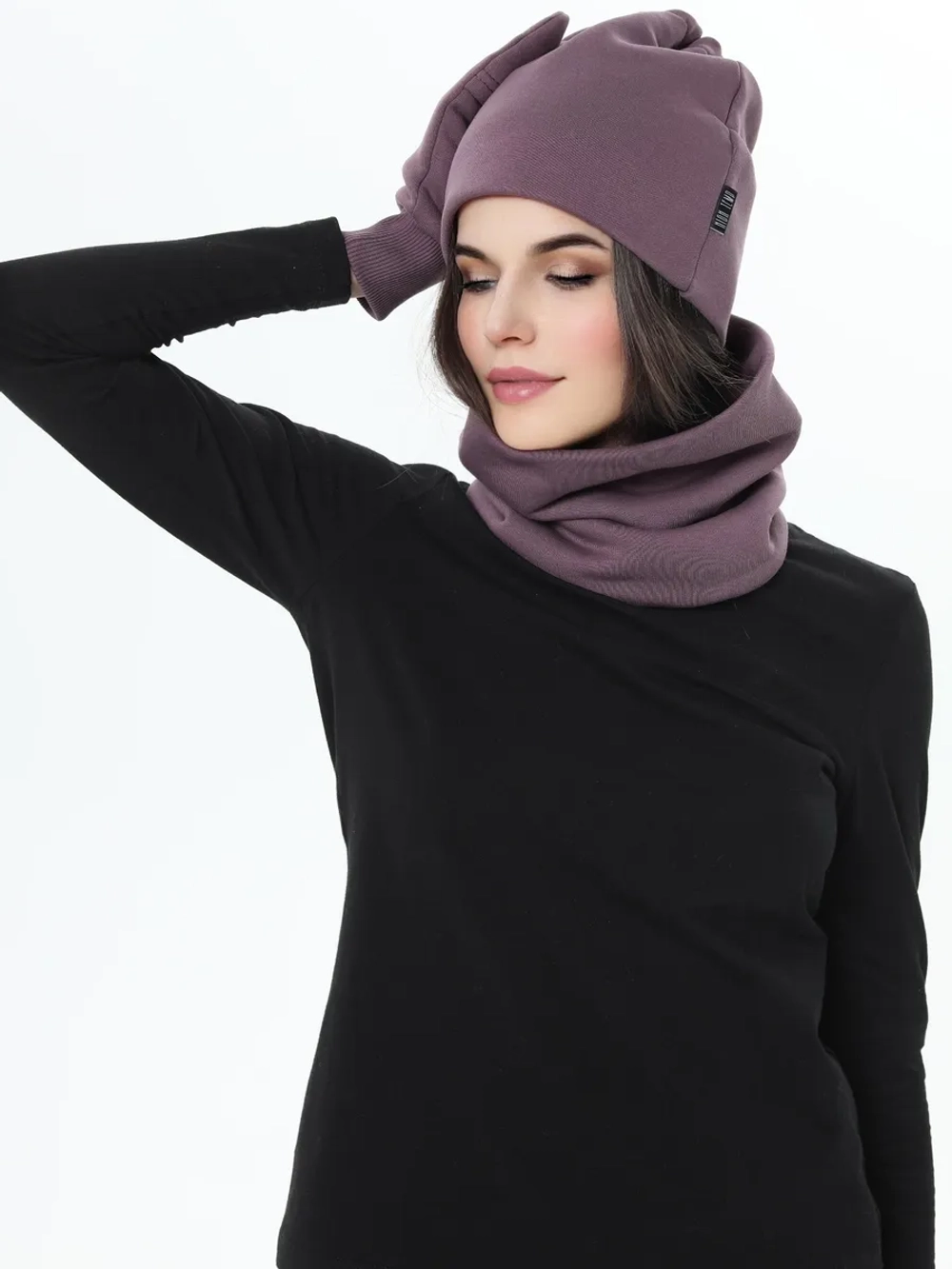 Рукавички-трансформеры из футера с начесом