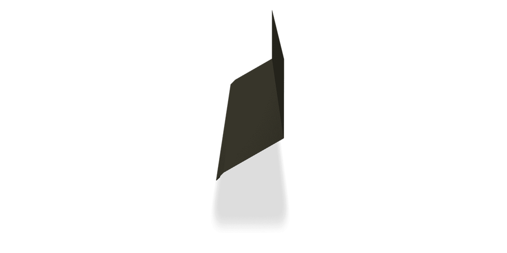 Планка примыкание верхнее к стене фальц 150х130х20 Satin Matt