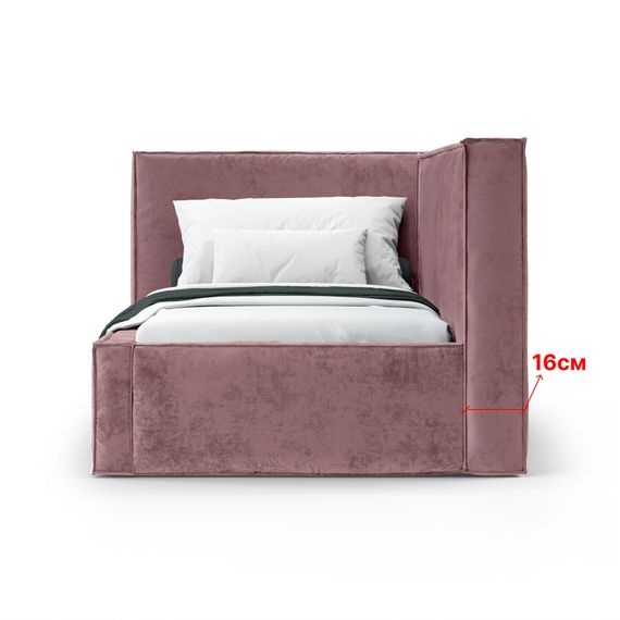 Кровать Bever ЛЕВАЯ 140 с  ортопедическим основанием без ПМ - Nebby 220