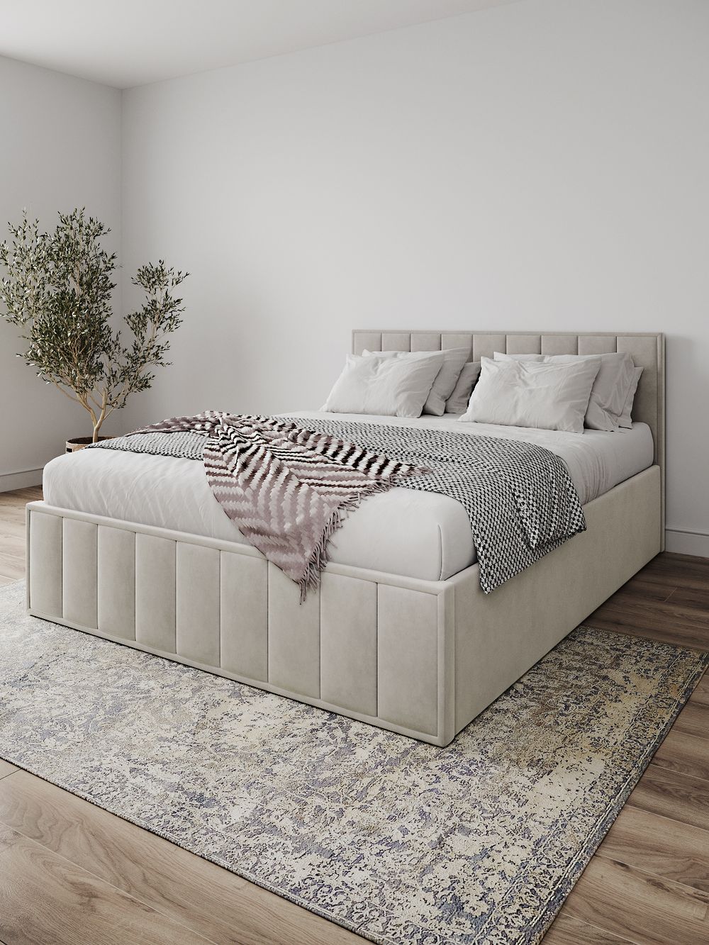 Кровать "Лана" 1,8 (Бежевый Софт), ДСВ-Мебель, г. Пенза