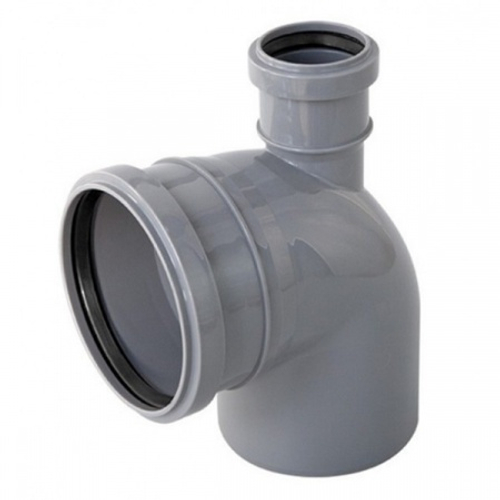 Отвод 110*90 с выходом 50 фронт 120054