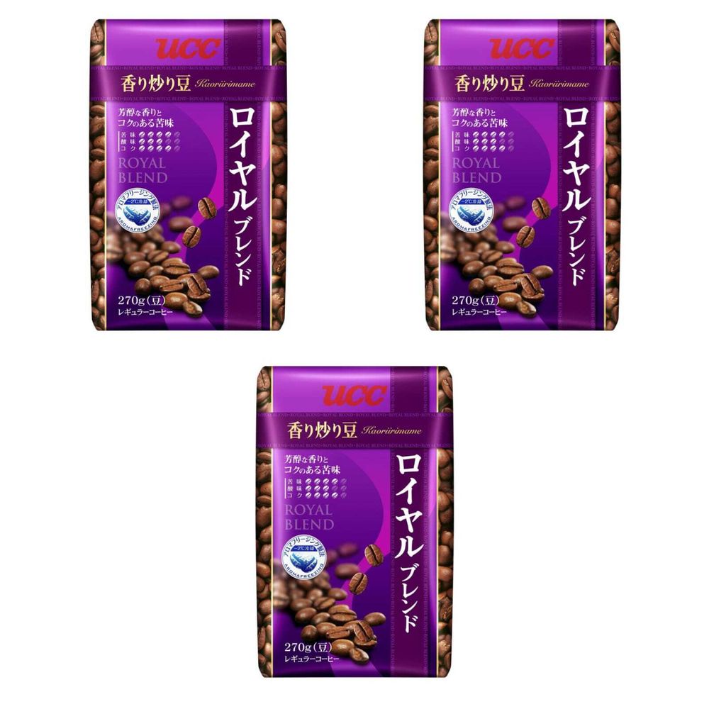 Кофе в зернах UCC Kaori Irim Royal Blend, 270 г, 3 шт