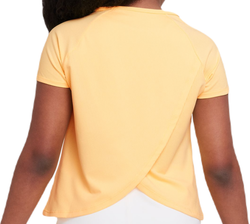 Футболка для девочки теннисная Nike Dri-Fit Victory - citron pulse/citron pulse/white