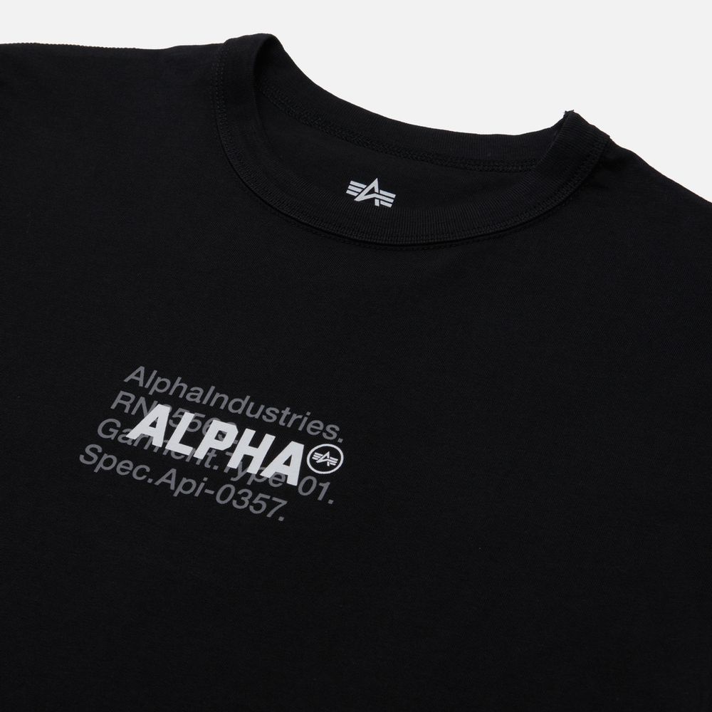 Футболка Alpha Industries Alpha Code Graphic Tee Black