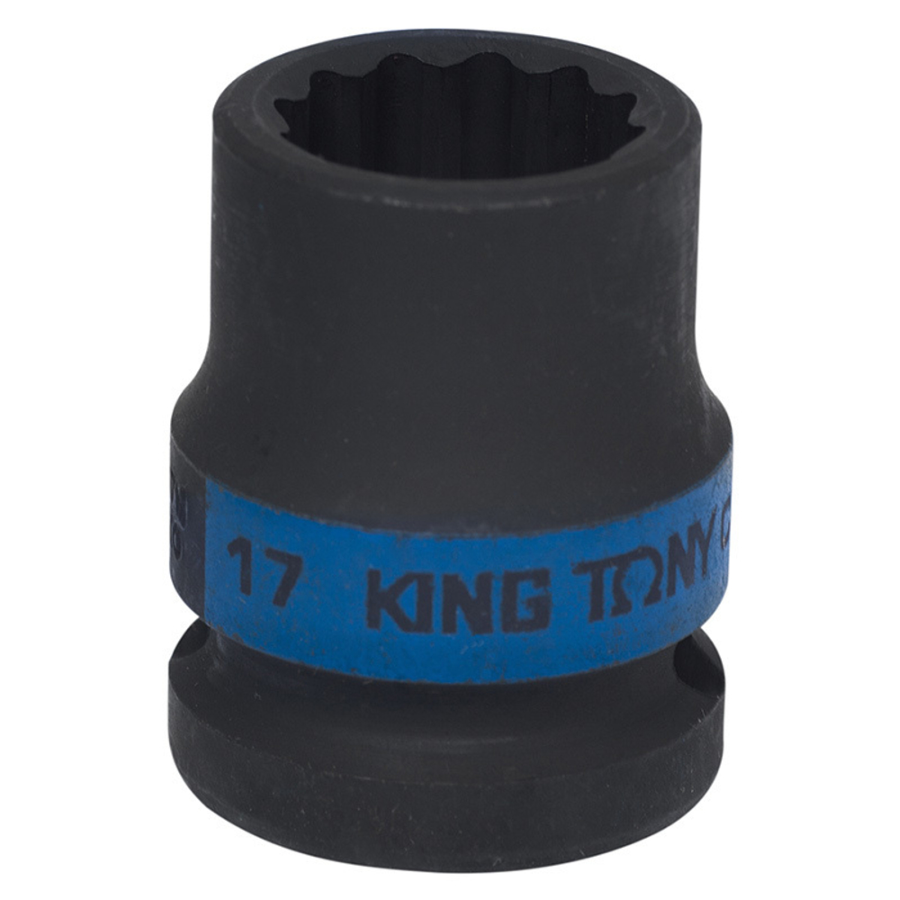 KING TONY (453017M) Головка торцевая ударная двенадцатигранная 1/2", 17 мм