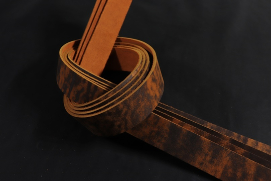 Ременная заготовка рыжий лофт гладкая