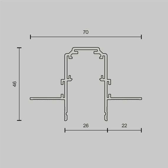 Шинопровод Maytoni Technical Magnetic track system Exility TRX034-423.12B