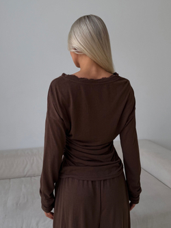 Трикотажный костюм Spring шоколад