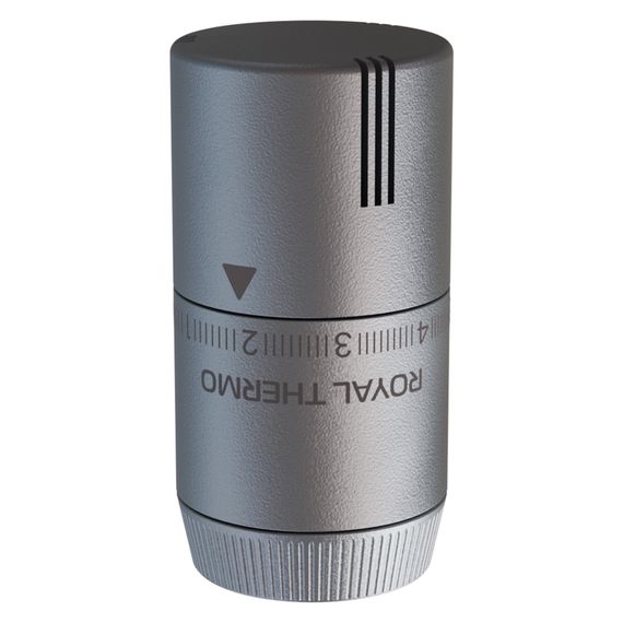 Термоголовка жидкостная Royal Thermo Design М30х1,5 (серебристый) купить в Москве и Московской области по низкой цене с доставкой по России — (3) Термоголовка жидкостная Royal Thermo Design М30х1,5 (серебристый) — (3)