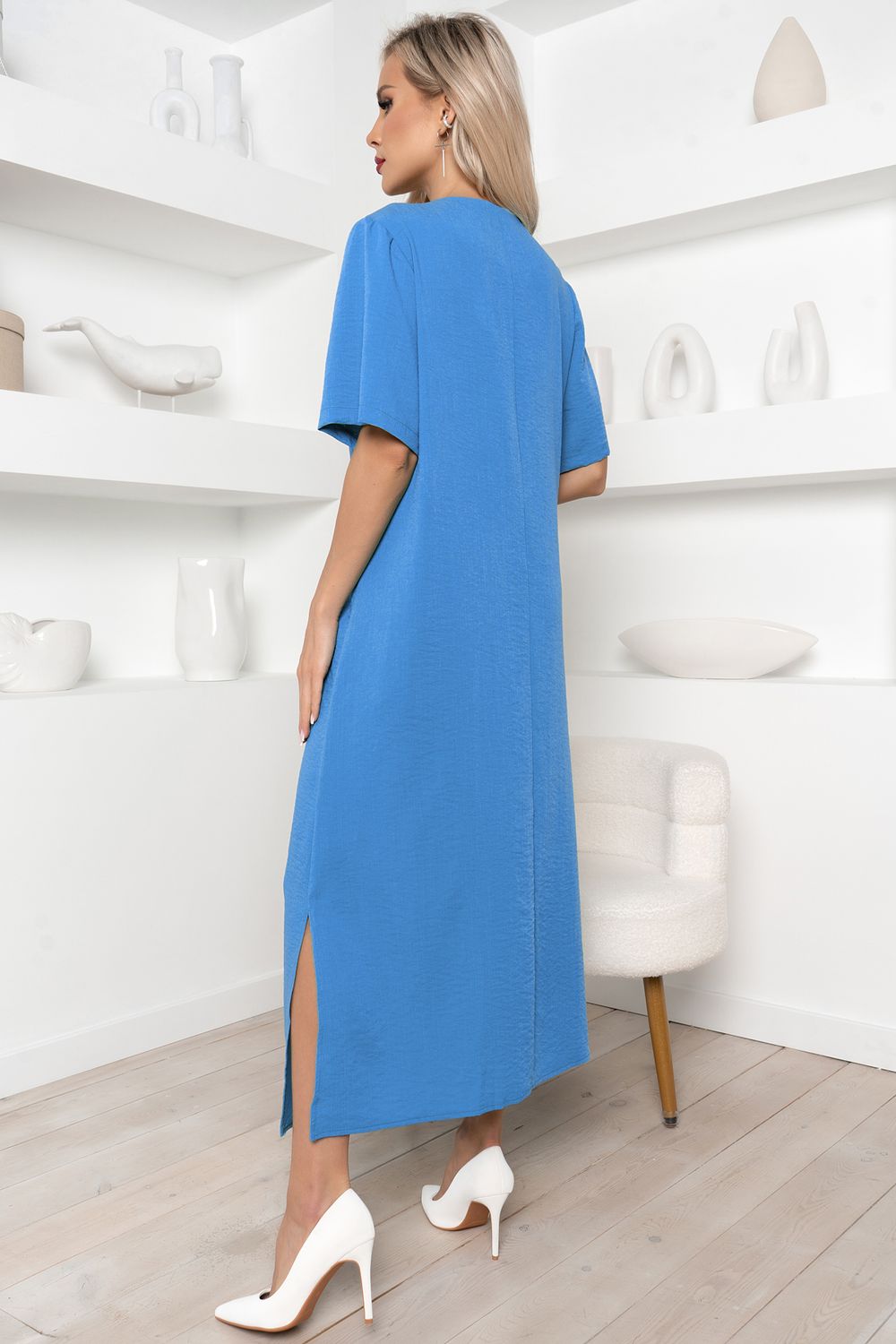 Платье Рамина (голубой)-56р-р Р11-1214/4 Nikol