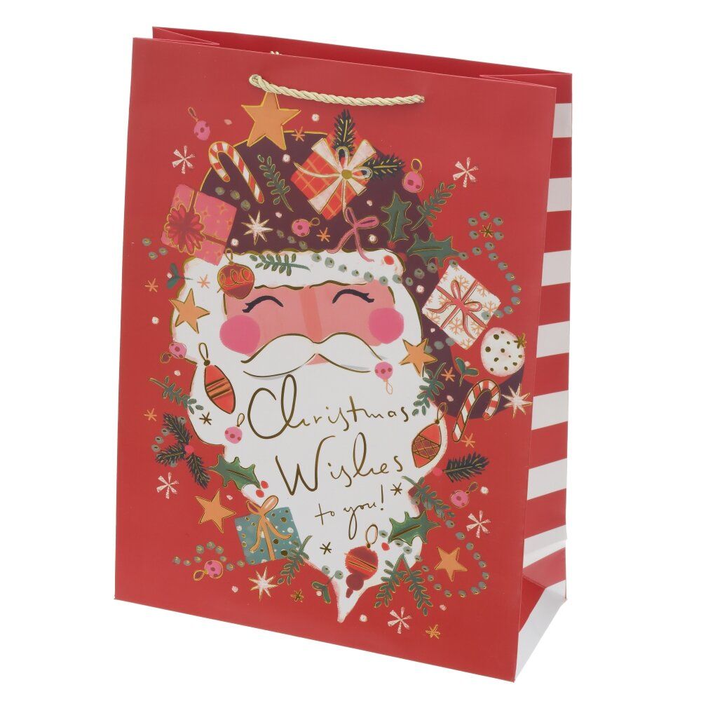 GAEM Пакет подарочный L (бумага 210г/м2, блок 12шт), L30 W12 H40 см, 4в.