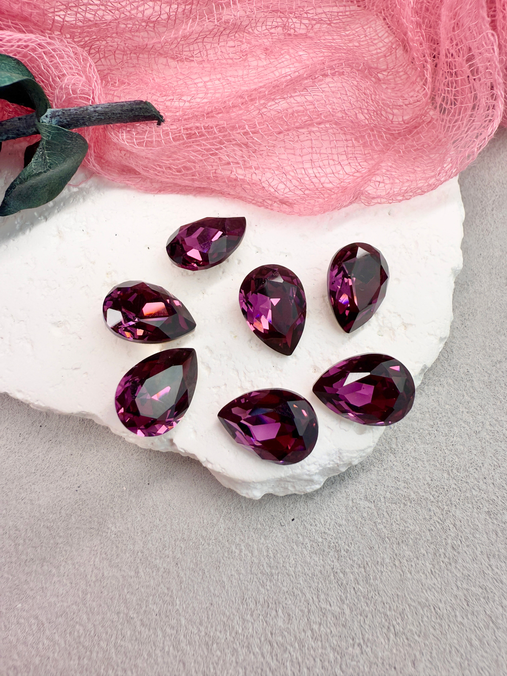 Капля Drop 14*10 мм, Amethyst