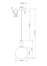 Подвесной светильник Moderli V2891-1P Martin