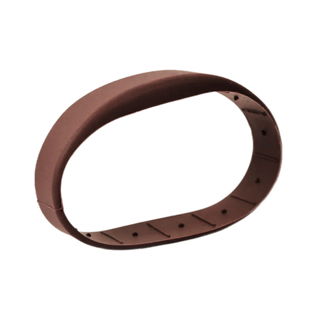 Перезаписываемый RFID браслет T5577 “OFFICE TEMIC” КОРИЧНЕВЫЙ, без застежки