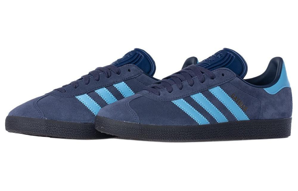 Adidas originals Gazelle non-slip low-top sneakers men's dark blue