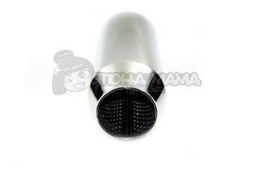 Резонатор спортивный для выпускных систем длина 350мм, 63мм диаметр выходов, 102 внешний диаметр