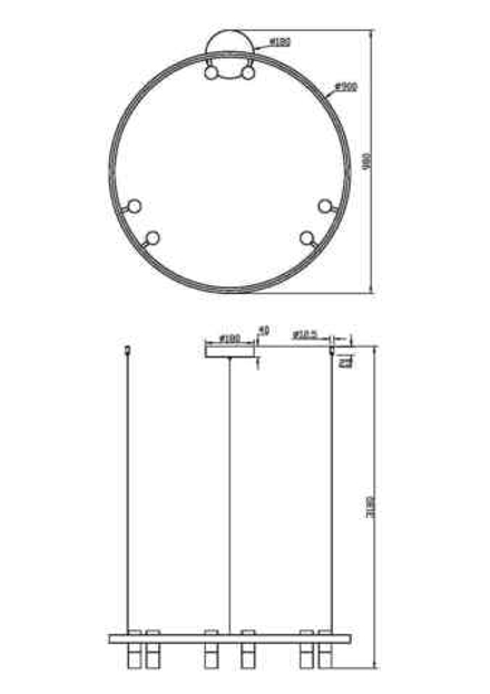 Светильник подвесной светодиодный Maytoni Satellite MOD102PL-L42BK