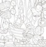 Symphony of Cute Animals. Coloring book