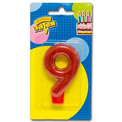 Свеча--цифра-9-Блестящая