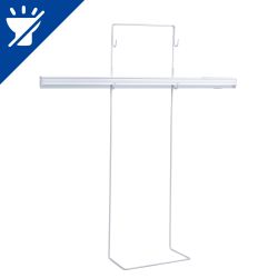 UFP-G11A H65-50 WHITE Подставка металлическая для светильника ULI-P. 2 уровня. высота 650 мм. Белая. TM Uniel