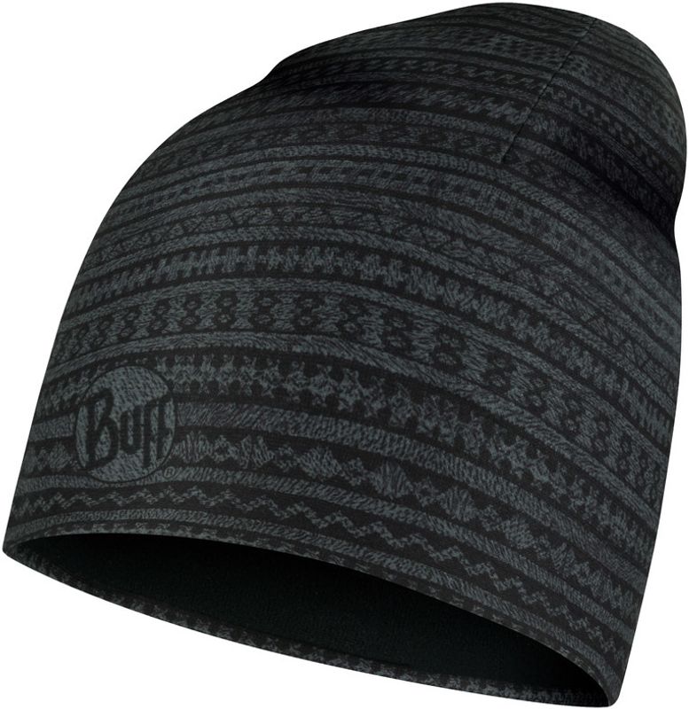 Тонкая флисовая шапочка Buff Hat Polar Microfiber Ume Black Фото 1