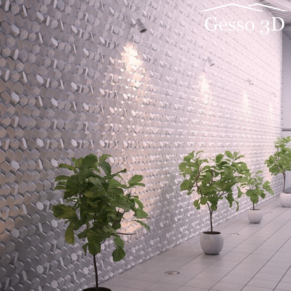 Гипсовая 3D панель Улей