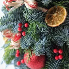 Елочка-мини красная 30 см