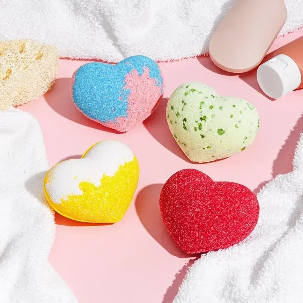 Бомбочка для ванны сердечко SAVONRY Bath Bomb Amor