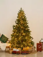 Елка с гирляндой «Валерио» (Литая+пвх) от 1.2 до 2.4 м