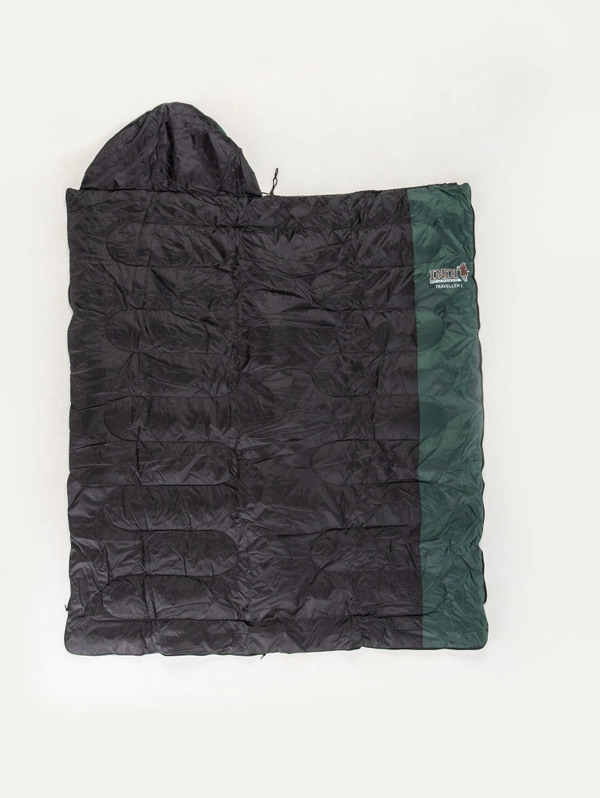 Спальный мешок  TRAVELLER zip L от -6C (с подголовником 230х90)INDI