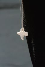 Подвес Птица на шнурке, керамика