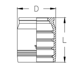 Муфта DN 32 1SN/2SN/2SC CS (без зачистки)