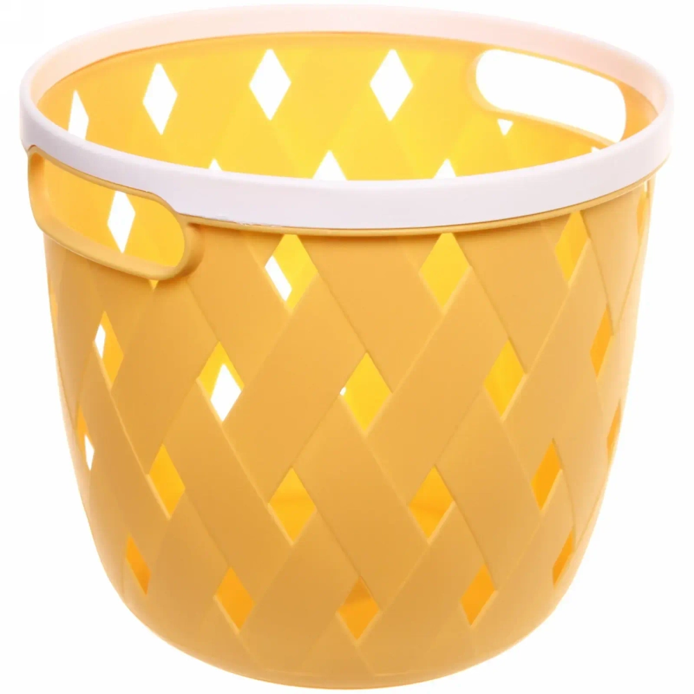 Корзина для хранения «Эрида» желтая 24,5х21,5см