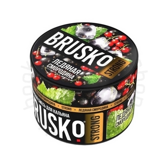 Бестабачная смесь для кальяна BRUSKO, 50 г, Ледяная смородина, Strong (M)