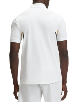Теннисное поло BOSS Active Slim Fit With Moisture Management Shirt - white