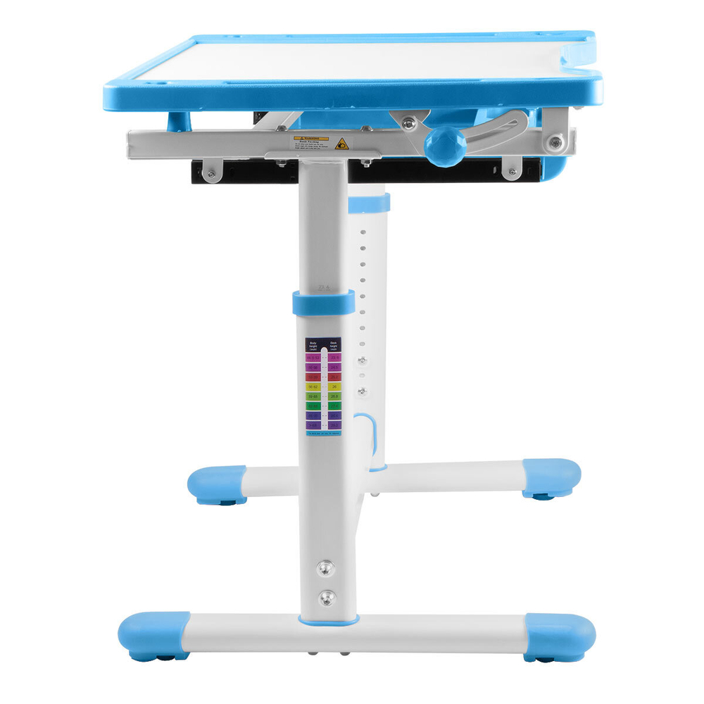 Комплект растущей детской мебели Anatomica Arlekino парта + стул + выдвижной ящик голубой