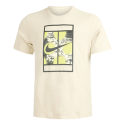 Мужское теннисное поло Nike Court Heritage RG T-Shirt Men - Beige, Multicoloured