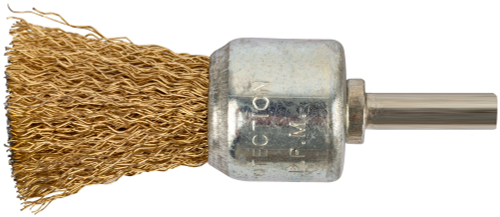 Корщетка-венчик, со шпилькой, стальная волнистая проволока 24 мм 38470