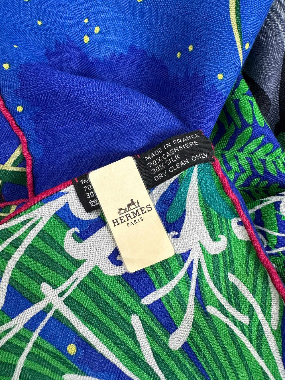 Шаль Hermes Tyger Bleu