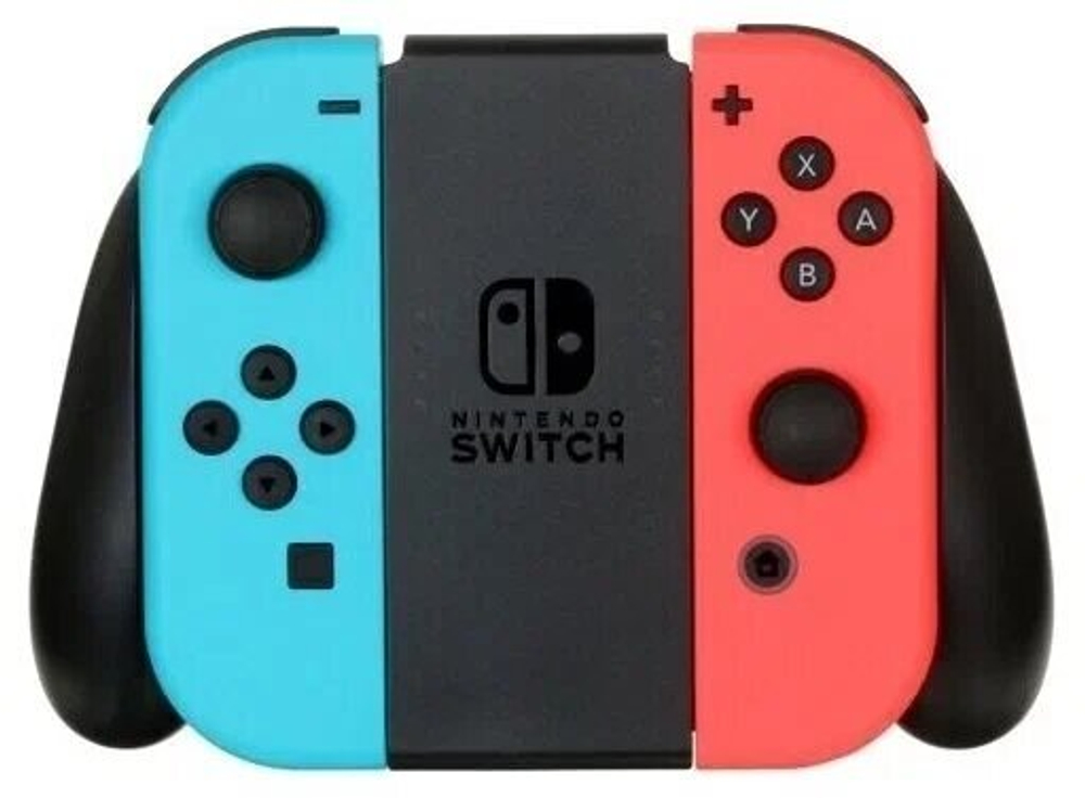 Игровая приставка Nintendo Switch OLED 64 ГБ, без игр, неоновый синий/неоновый красный