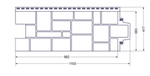 Фасадные панели Grand Line Крупный камень Стандарт Известняк/Графит/Молочный/Коричневый/Бежевый/Песочный